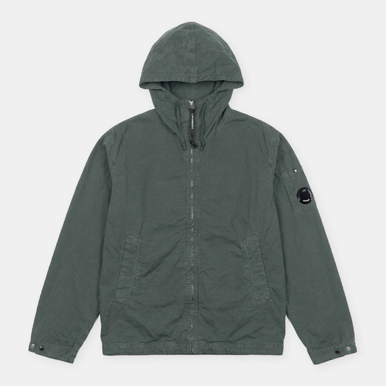 Buy C. P. Company Micro-Reps Hooded Lens Jacket in grey
