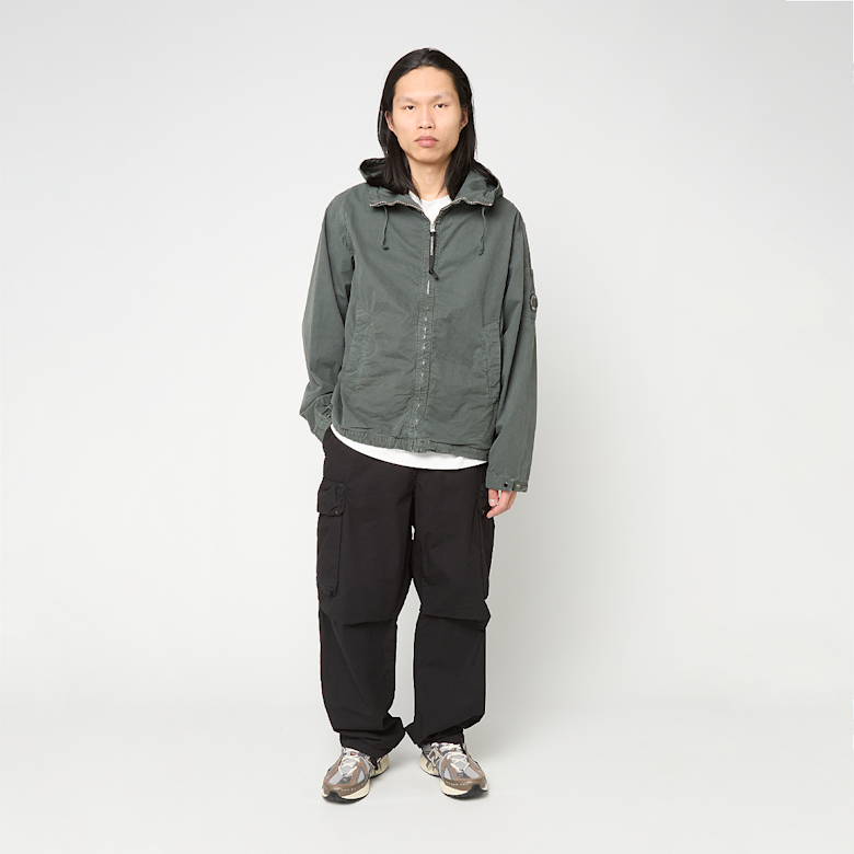 Buy C. P. Company Micro-Reps Hooded Lens Jacket in grey