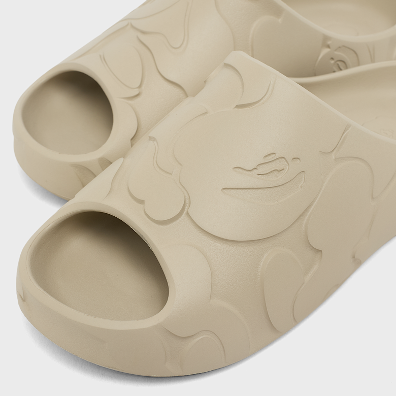Buy A Bathing Ape Bape Slides #1 M in beige | 001FWM301323MBEI