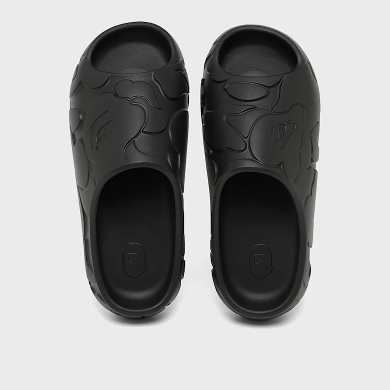 Buy A Bathing Ape Bape Slides #1 M in black | 001FWM301323MBLK