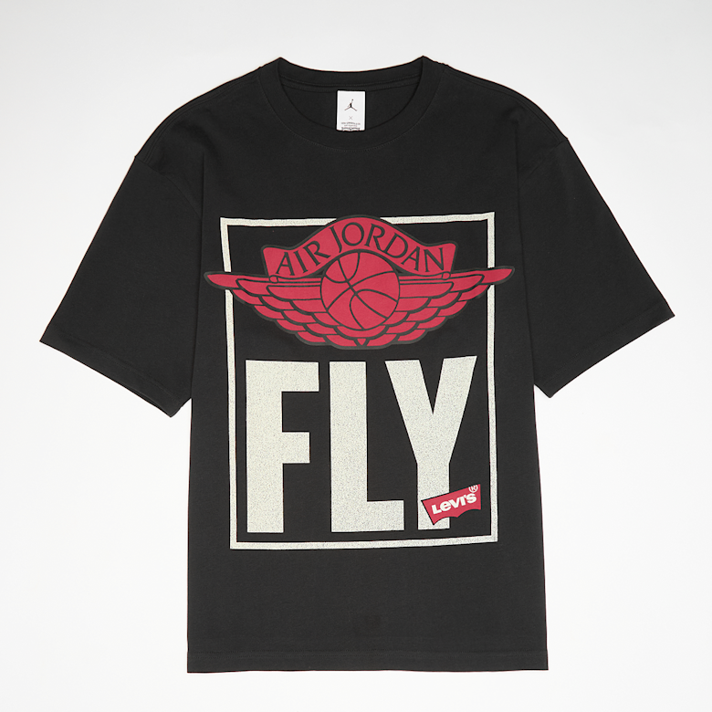 新品未使用 Jordan x LEVI'S Graphic L/S Tee Buy Jordan x Levis Short Sleeve Tee in black | IM6728-010 | solebox