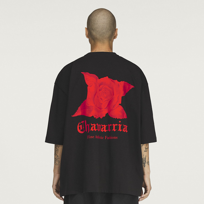 フラワー Buy adidas Originals x Willy Chavarria Dark Rose Tee in black