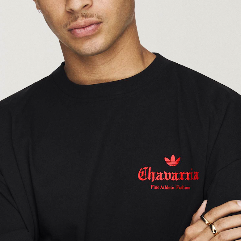 Buy adidas Originals x Willy Chavarria Dark Rose Tee in black