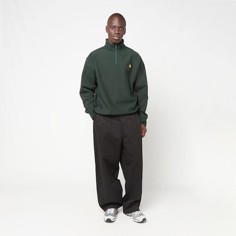 Buy Carhartt WIP Half Zip American Script Sweater in green