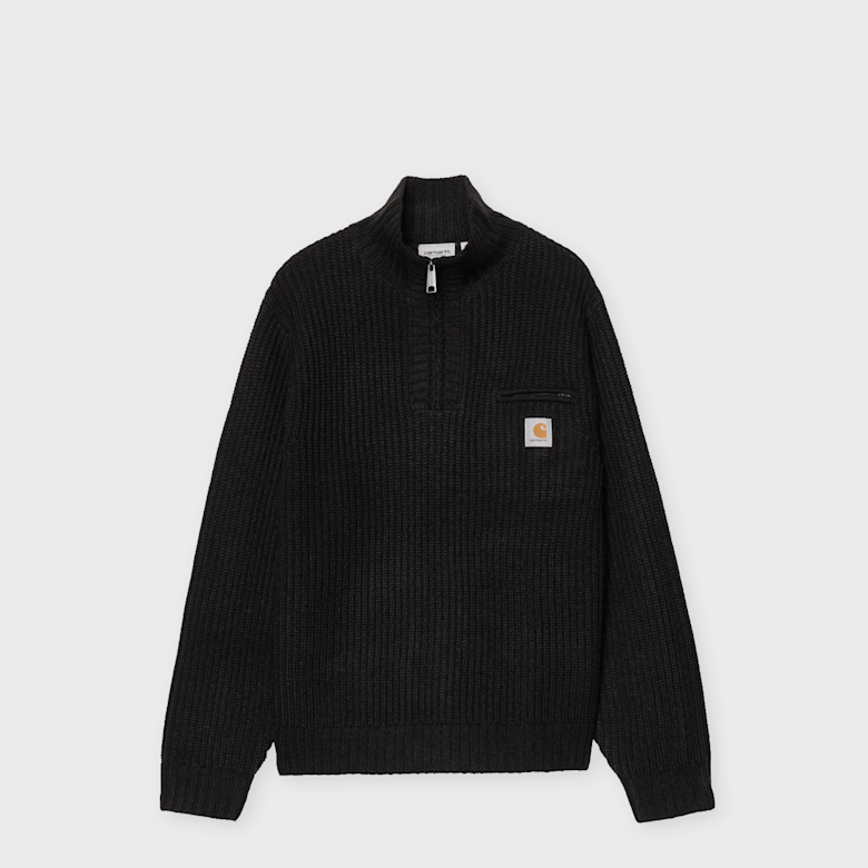 Buy Carhartt WIP Detroit Half Zip Sweater black Detroit Half Zip