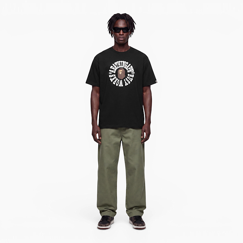 Buy A Bathing Ape Busy Works Logo Relaxed Fit Tee M black Busy