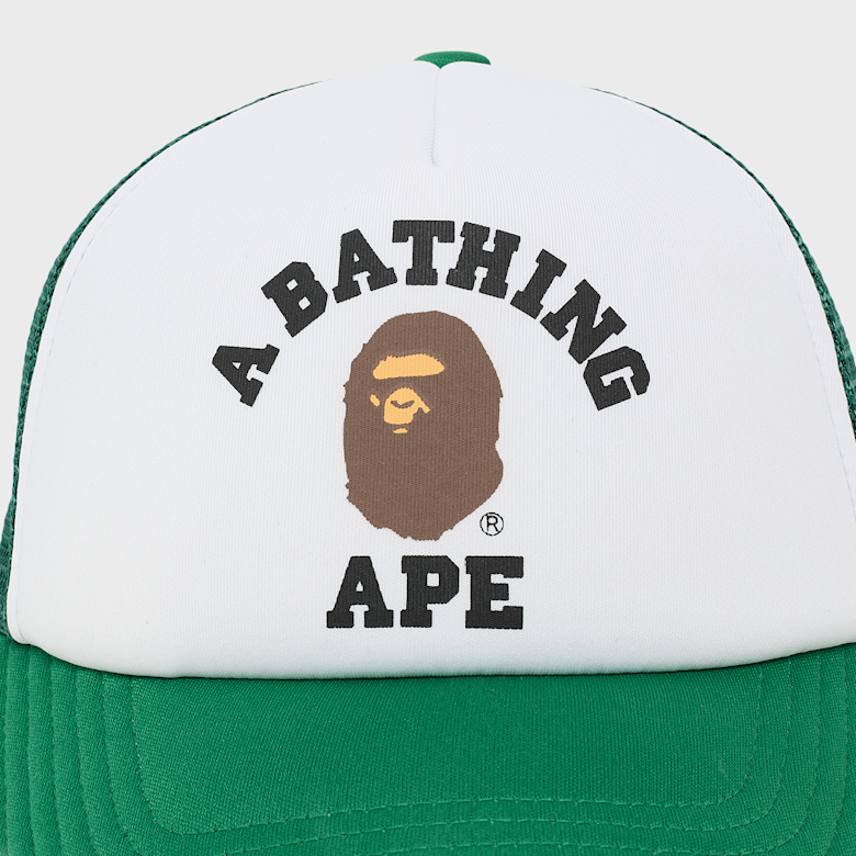 Buy A Bathing Ape College Mesh Cap green in Undefined Color
