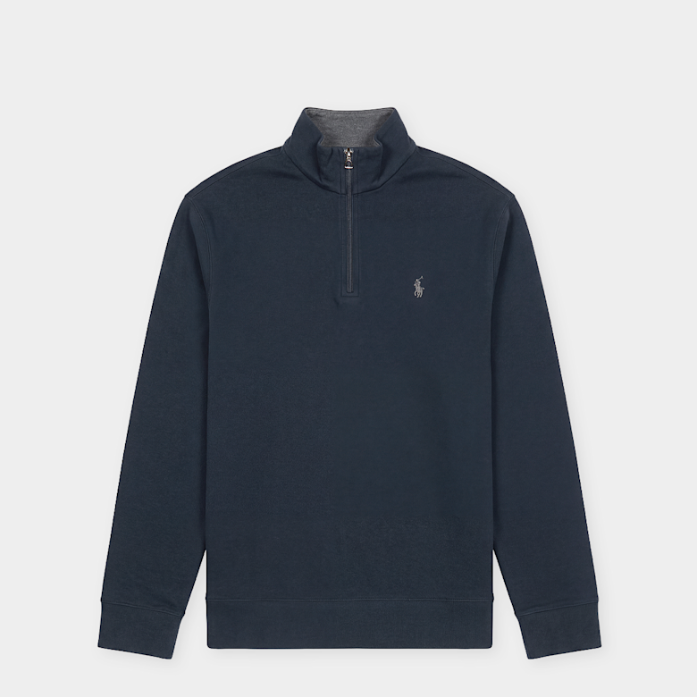 Buy Polo Ralph Lauren Luxury Jersey Quarter Zip Pullover in blue