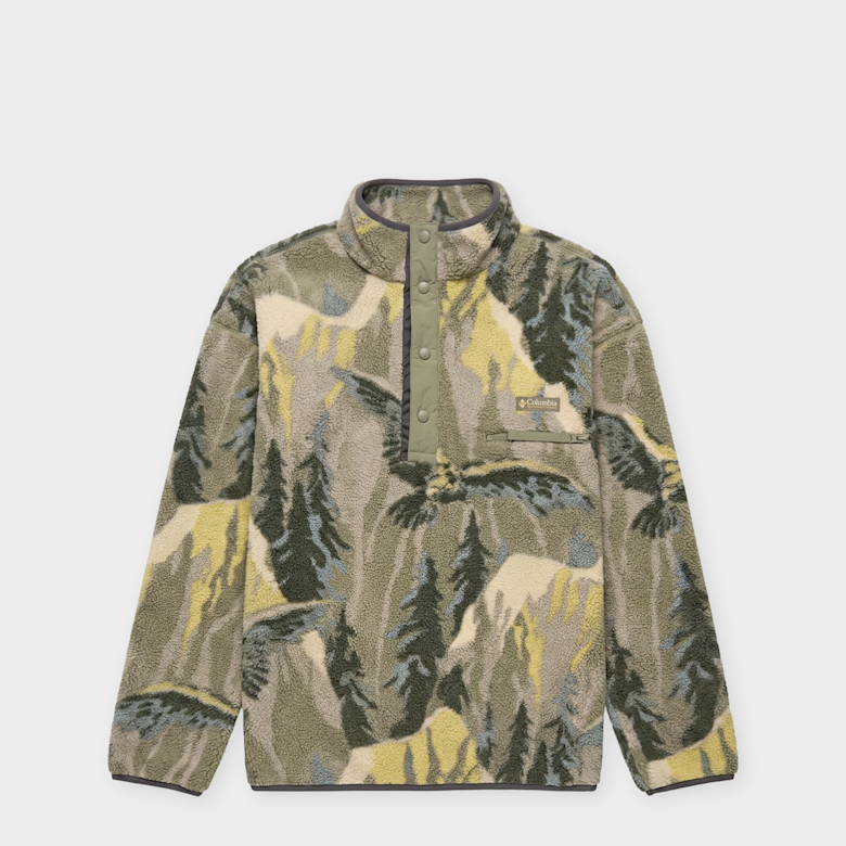 Buy Columbia Helvetia™ II Printed Half Snap Fleece stone green