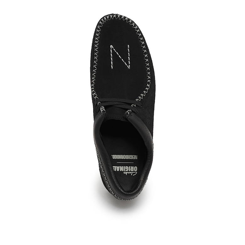 Buy Clarks Originals NBHD Wallabee black x NEIGHBORHOOD Wallabee