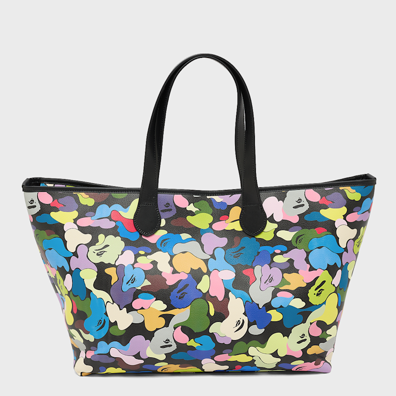 Buy A Bathing Ape Multi Camo Tote Bag in multicolor