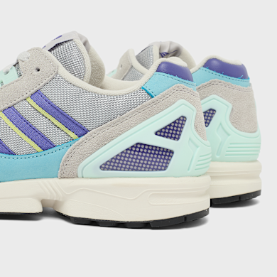 Buy adidas Originals ZX 8000 in grey two/purple/semi frozen lemon