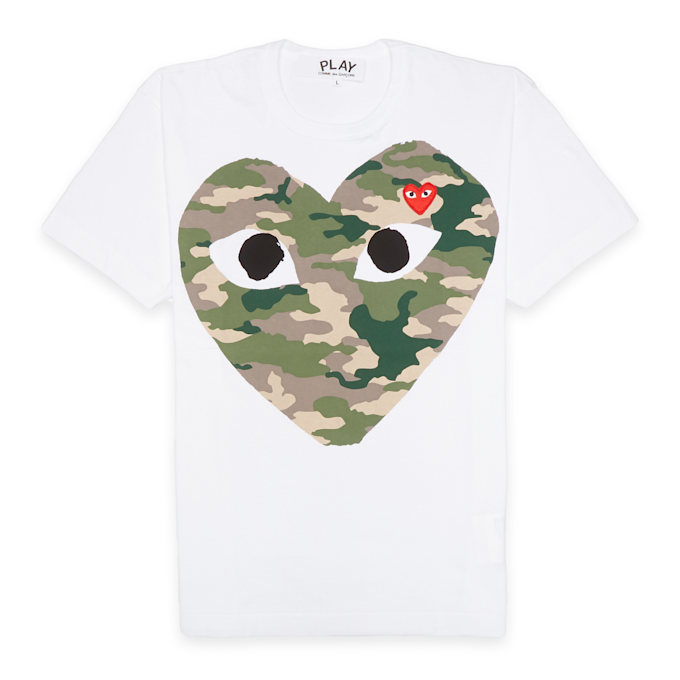 Comme des Garcons Play Camouflage T-Shirt white 51237 1