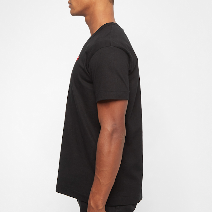 Comme des Garcons Play Small Red Heart Logo T-Shirt schwarz 51252 3