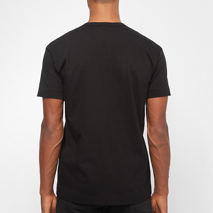 Comme des Garcons Play Small Red Heart Logo T-Shirt noir 51252 4