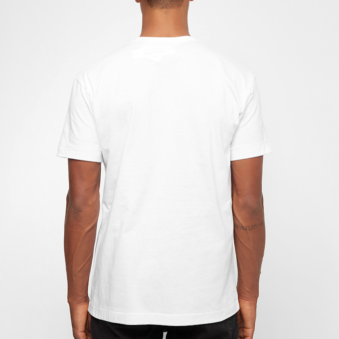 Comme des Garcons Play Small Red Heart Logo T-Shirt blanc 51254 4