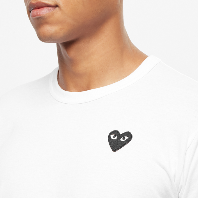 Comme des Garcons Play Black Heart T-Shirt blanc 52418 5
