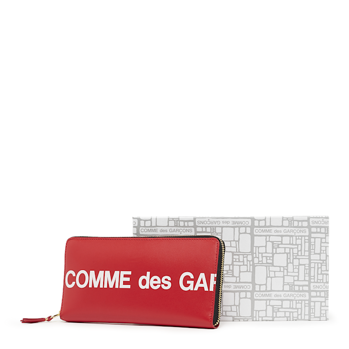 Comme des Garcons Wallet Huge Logo rood 53180 4