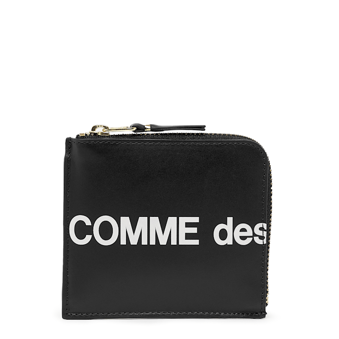Comme des Garcons Wallet Huge Logo noir 53181 1
