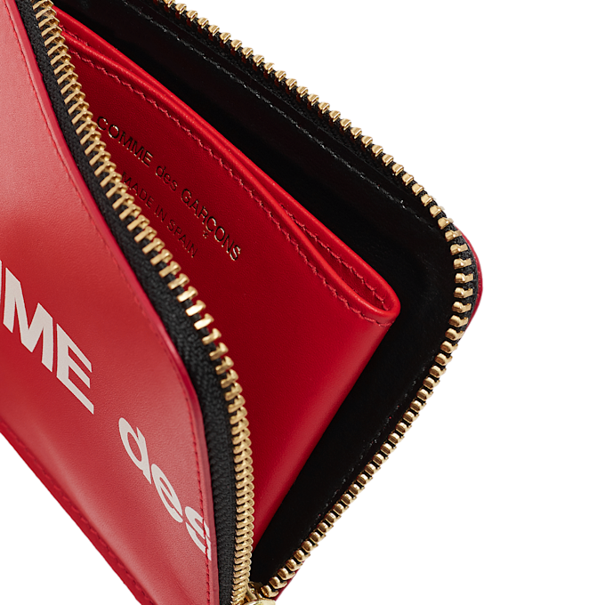 Comme des Garcons Wallet Huge Logo rood 53182 3