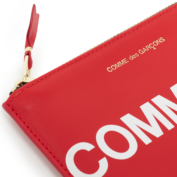 Comme des Garcons Wallet Huge Logo red 53186 3