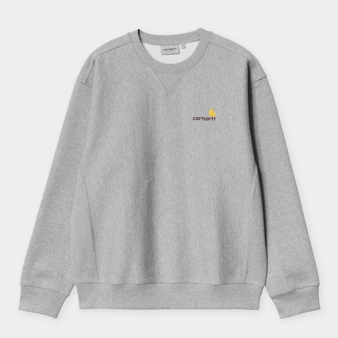 Carhartt WIP American Script Sweatshirt grau 55772 1