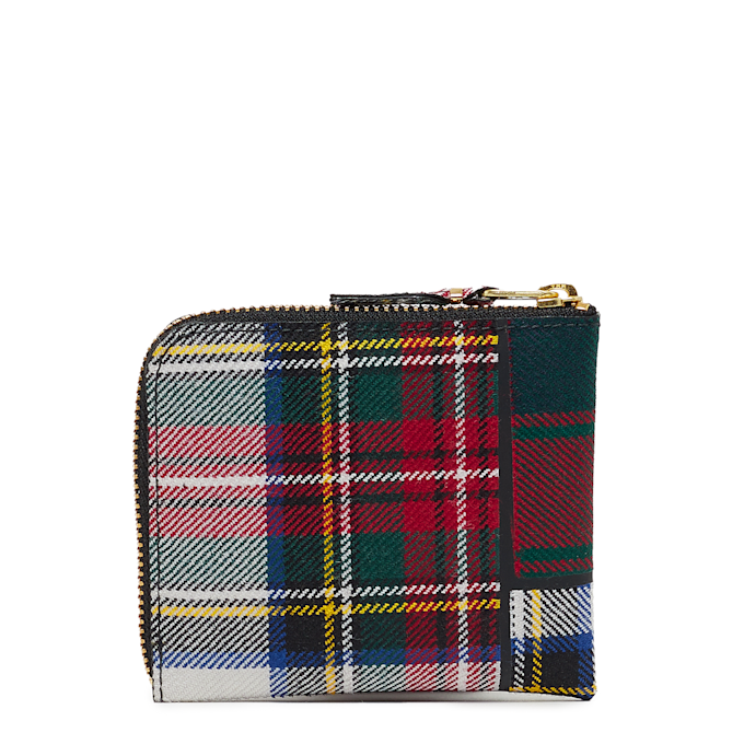 Comme des Garcons Wallet Tartan Patchwork rood 57264 2