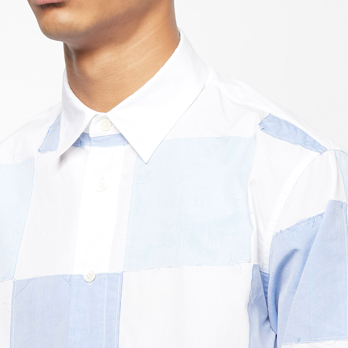 J. W. Anderson Checkboard Applique Shirt blau 57983 5