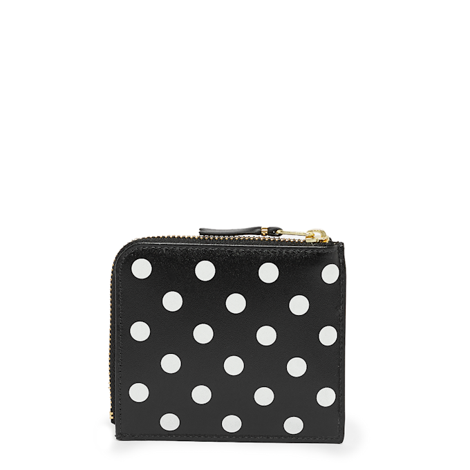 Comme des Garcons Wallet&nbsp; Dots Printed Leather Line black noir 58477 2
