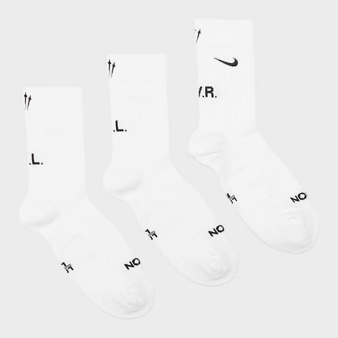 Nike x Nocta NRG Aubrey Crew Socks (3-Pack) white 59649 2