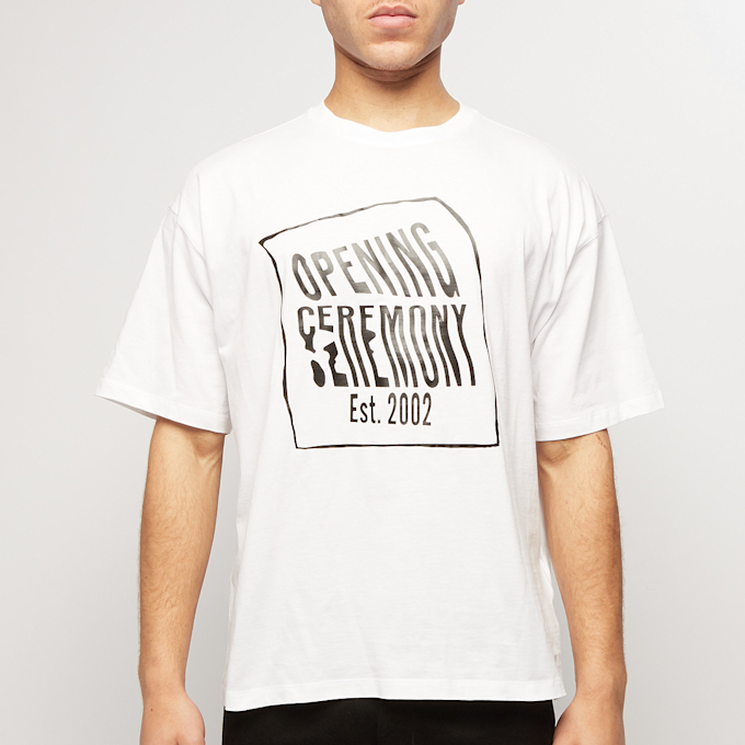 Opening Ceremony Warped Logo Regular T-Shirt blanc 59769 2