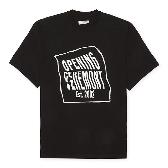 Opening Ceremony Warped Logo Regular T-Shirt noir 59770 1
