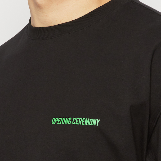 Opening Ceremony Word Torch Regular T-Shirt black apricot schwarz 59771 5