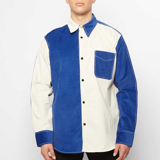 Wales Bonner MONTEGO COLOUR BLOCK SHIRT beige 60098 2