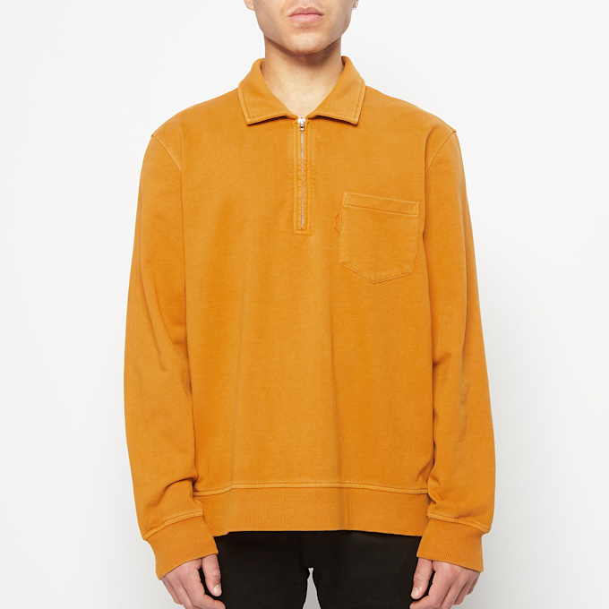 YMC Sugden Zip Sweatshirt geel 60806 2