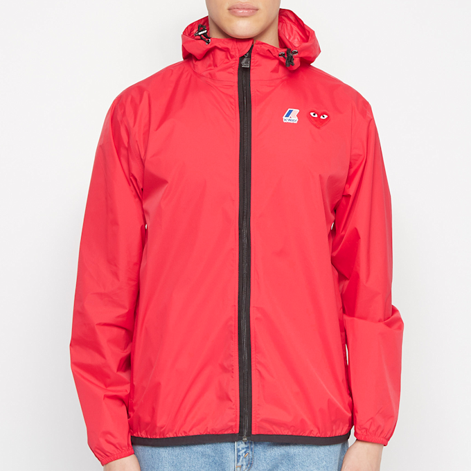 Comme des Garcons Play K-Way Hoodie Full Zip rot 71591 2