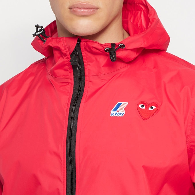 Comme des Garcons Play K-Way Hoodie Full Zip rot 71591 5