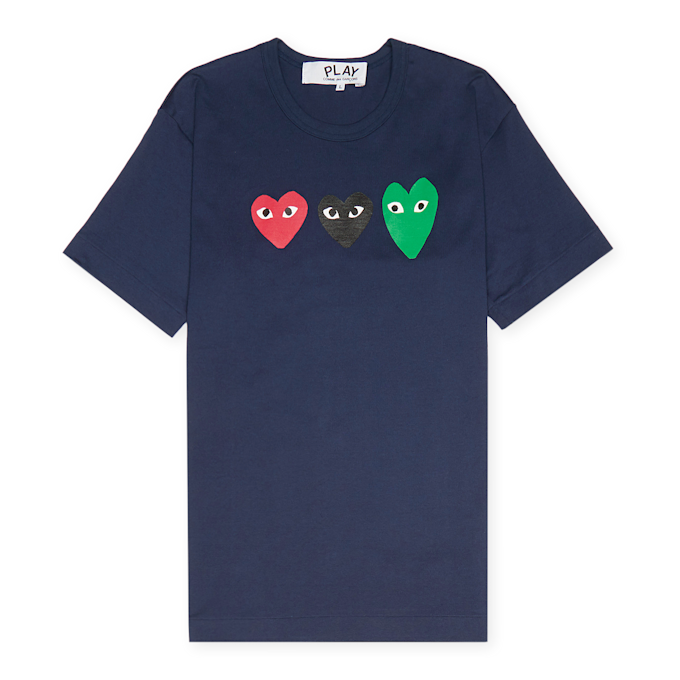 Comme des Garcons Play Play Logo T-Shirt bleu 71598 1