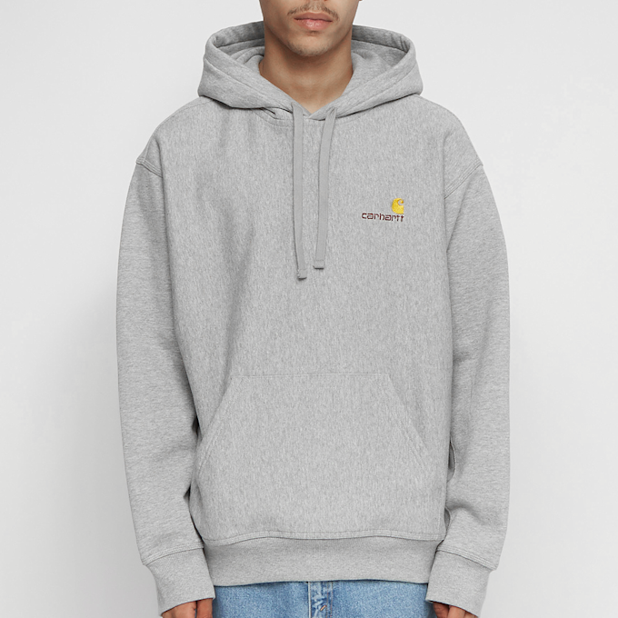 Carhartt WIP Hooded American Script Sweatshirt grijs 71621 2