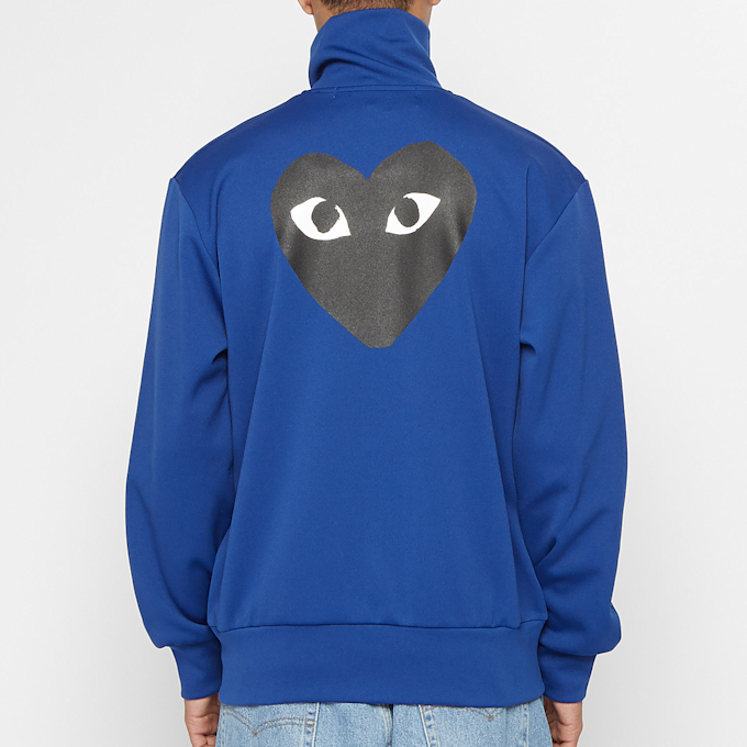 Comme des Garcons Play Play Sweatshirt Big Heart blue 73063 4