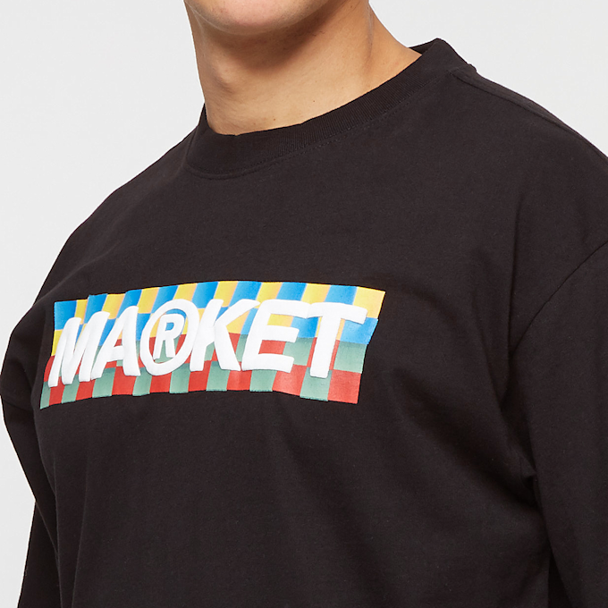 Market MARKET CHECKERED BAR LOGO T-SHIRT black black 73286 5