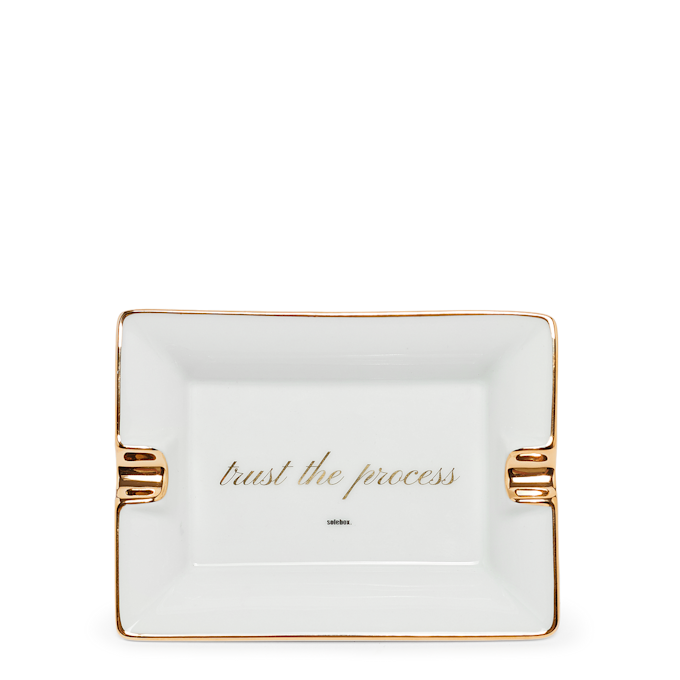 solebox Trust The Process Porzellan-Aschenbecher wit 73881 1