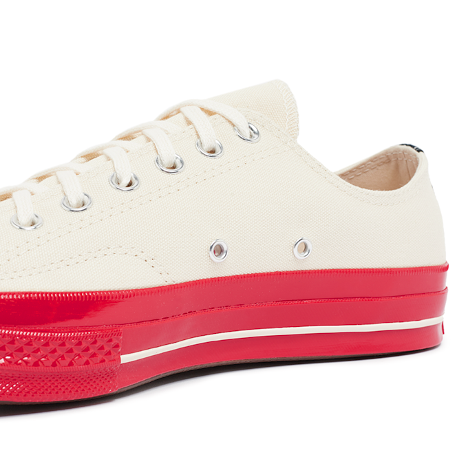 Comme des Garcons Play Red Sole Chuck Taylor 70 Low Top beige 74129 5