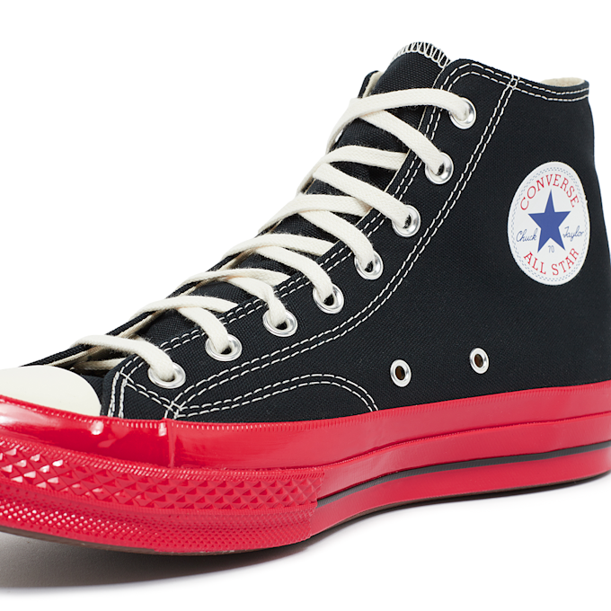 Comme des Garcons Play Red Sole Chuck Taylor 70 Hi Top noir 74125 5