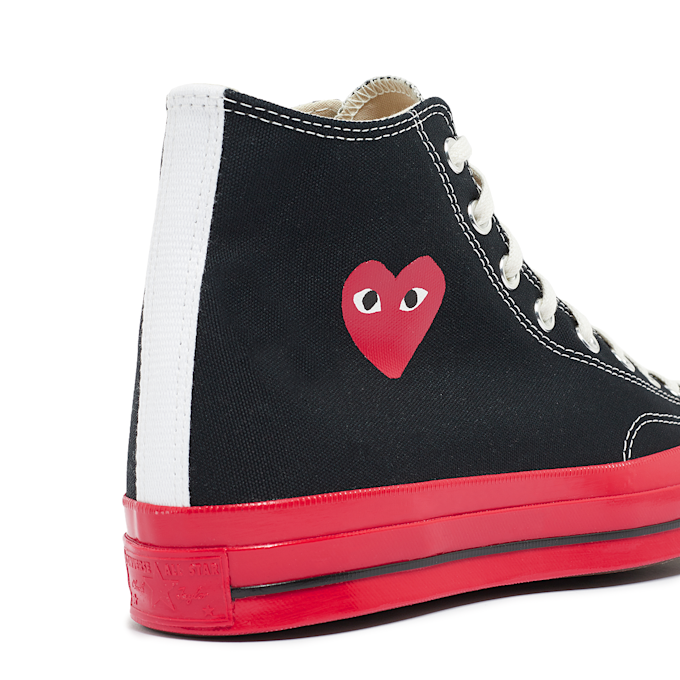 Comme des Garcons Play Red Sole Chuck Taylor 70 Hi Top zwart 74125 6