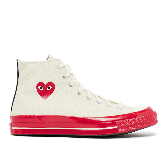 Comme des Garcons Play&nbsp; Red Sole Chuck Taylor 70 Hi Top beige 74130 2