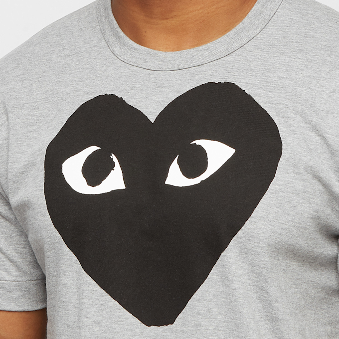 Comme des Garcons Play Mens T-Shirt Short Sleeve Knit grijs 75572 5