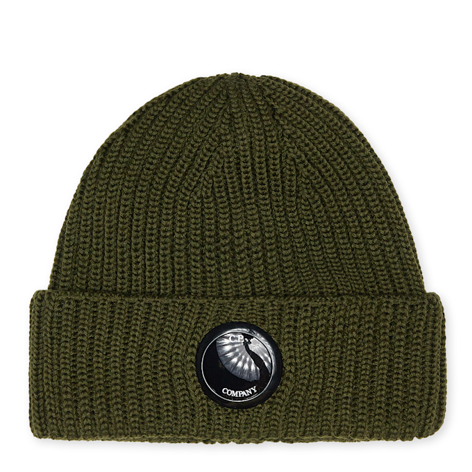 C. P. Company Extra Fine Merino Wool Beanie grün 75694 1