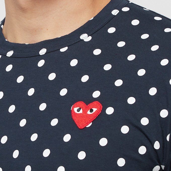 Comme des Garcons Play Blue Polka Dot Longsleeve blau 77067 5