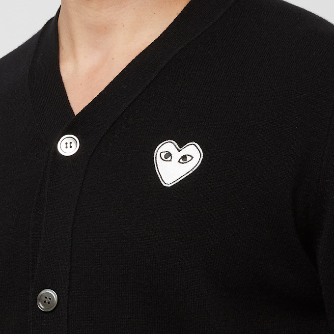 Comme des Garcons Play Knit Cardigan zwart 77068 5